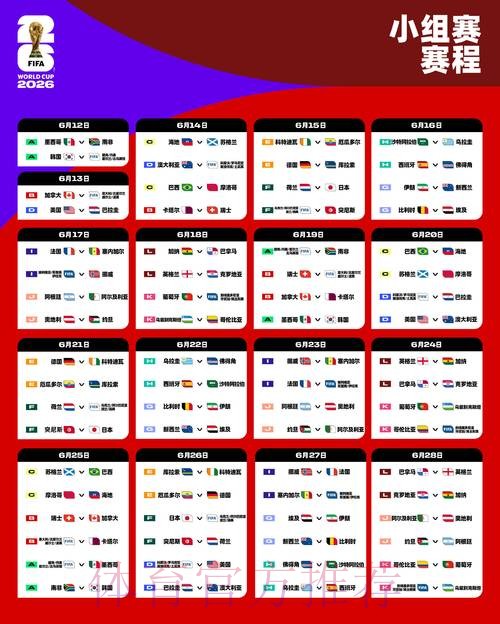 2026世界杯完整赛程官方发布完整安排官网入口